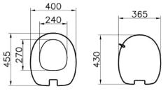 VitrA 166-070-109 İstanbul Klozet Kapağı Parlak Siyah Yavaş Kapanır Led Aydınlatmasız