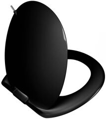 VitrA 166-070-109 İstanbul Klozet Kapağı Parlak Siyah Yavaş Kapanır Led Aydınlatmasız