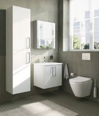 Vitra Root Flat 66225 Boy Dolabı,40 Cm,Parlak Beyaz