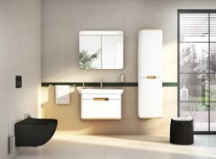 Vitra 60897 Sento Aydınlatmalı Dolaplı Ayna 100 Cm Açık Meşe