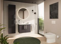 Vitra Root Flat 68003 Boy Dolabı,40 Cm,Mat Fırtına Gri