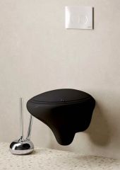 Vitra 4518B470-0090 İstanbul Rim-ex Asma Klozet Siyah