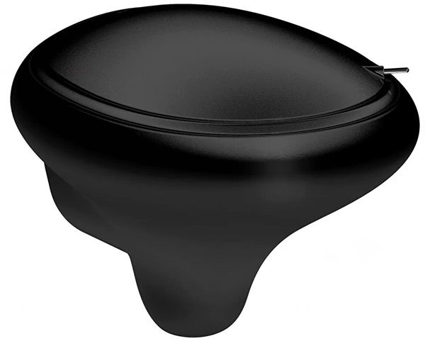 Vitra 4518B470-0090 İstanbul Rim-ex Asma Klozet Siyah