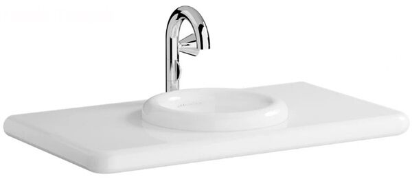Vitra 7310B403-1826 Liquid  Seramik Tezgah 100 Cm,Beyaz