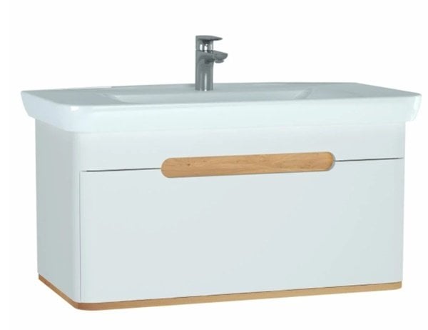 Vitra 60814 Sento Lavabo Dolabı 100 Cm Tek Çekm.Mat Beyaz