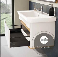 Vitra 60820 Sento Lavabo Dolabı 100 Cm Tek Çekm.Mat Antrasit