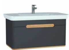 Vitra 60820 Sento Lavabo Dolabı 100 Cm Tek Çekm.Mat Antrasit
