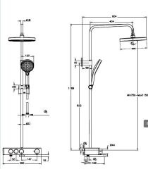 Artema A4730925 Core Round Term.Banyo Bat.Fırça Altın