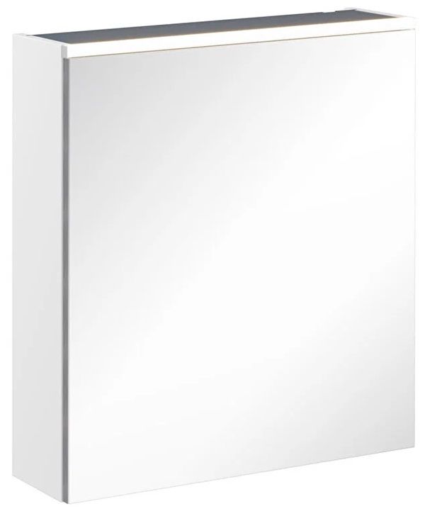 Vitra 67568 Core Aydınlatmalı Dolaplı Ayna 60 Cm Mat Beyaz (Sol)