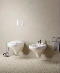 VitrA 166-003-109 İstanbul Klozet Kapağı Parlak Beyaz Yavaş Kapanır Led Aydınlatmasız