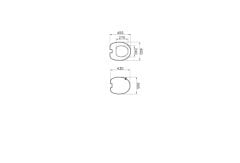 VitrA 166-003-109 İstanbul Klozet Kapağı Parlak Beyaz Yavaş Kapanır Led Aydınlatmasız