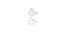 VitrA 166-003-109 İstanbul Klozet Kapağı Parlak Beyaz Yavaş Kapanır Led Aydınlatmasız
