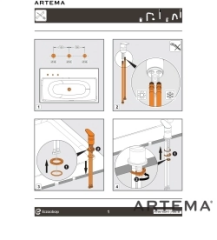 Artema A4359036 Minimax Square Küvet Bataryası Mat Siyah