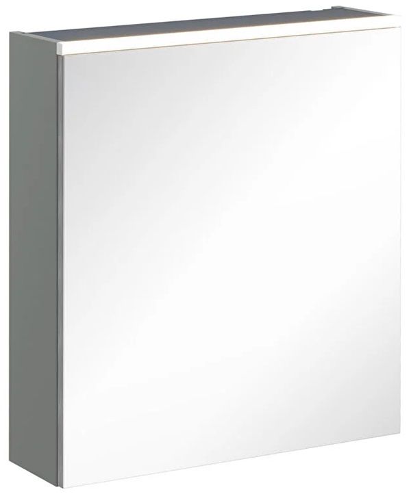Vitra 67570 Core Aydınlatmalı Dolaplı Ayna 60 Cm Mat Gri (Sol)