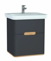 Vitra 60834 Sento Lavabo Dolabı 65 Cm Çift Çekm. Mat Antrasit