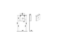 Vitra 67574 Core Aydınlatmalı Dolaplı Ayna 60 Cm Mat Retro Yeşil (Sol)