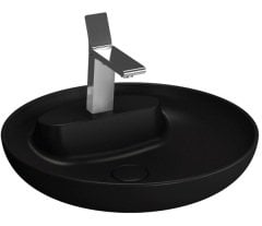 VitrA 5880B483-0563 Memoria Tezgah Üstü Çanak Lavabo 50 cm Mat Siyah