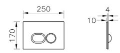 Vitra 740-2180 Liquid Kumanda Paneli Krom