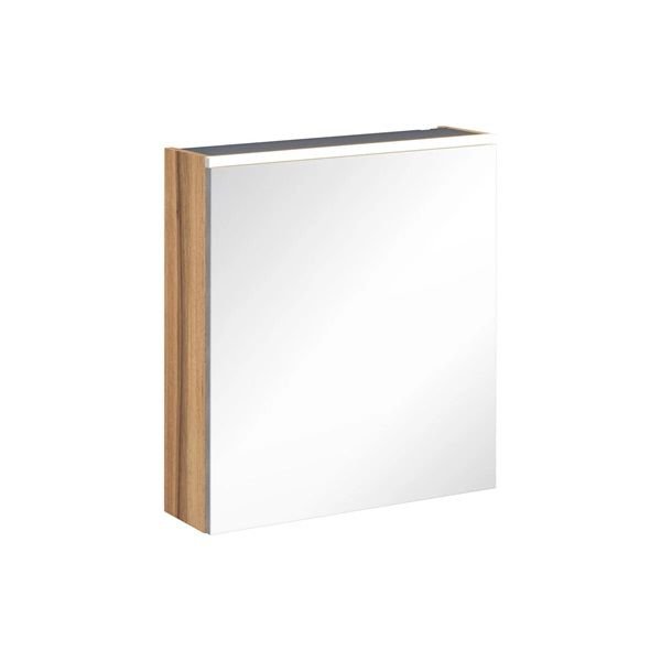 Vitra 67575 Core Aydınlatmalı Dolaplı Ayna 60 Cm Doğal Ahşap (Sol)
