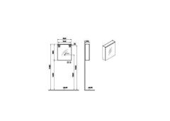 Vitra 67579 Core Aydınlatmalı Dolaplı Ayna 60Cm Parlak Beyaz(Sağ)