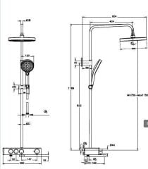 Artema A4730936 Core Round Term.Banyo Bat.Mat Siyah