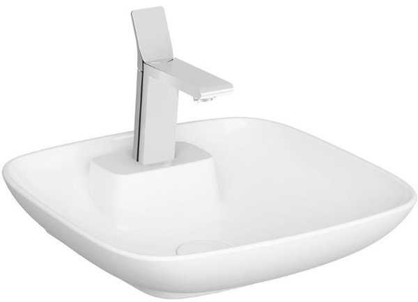 VitrA 5887B403-0041 Memoria Tezgah Üstü Çanak Lavabo Kare 45cm Parlak Beyaz