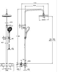 Artema A47305 Base Round Term.Duş Bataryalı Krom