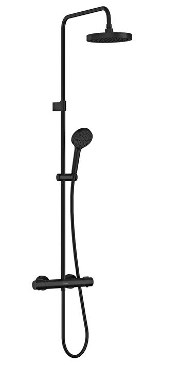 Artema A4730536 Base Round Term.Duş Bataryalı Siyah