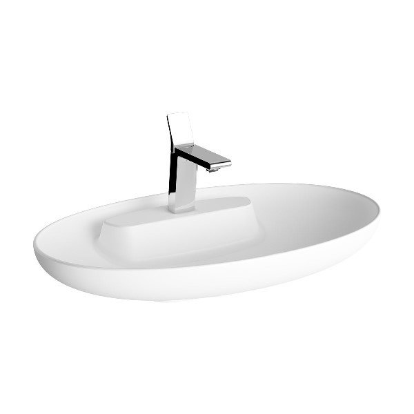 VitrA 5881B401-0563 Memoria Tezgah Üstü Çanak Lavabo 75 cm Mat Beyaz