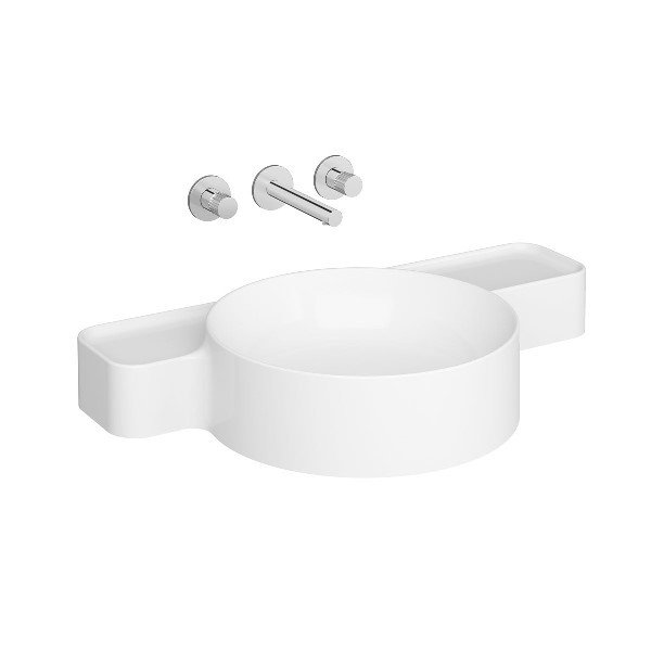 Vitra Voyage 7227B403-0016 Etajerli Dar Lavabo, 70 cm, Beyaz
