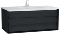 Vitra 61225 Frame Lavabo Dolabı 100 cm Beyaz Etaj.Lavabolu, Mat Soft Siyah